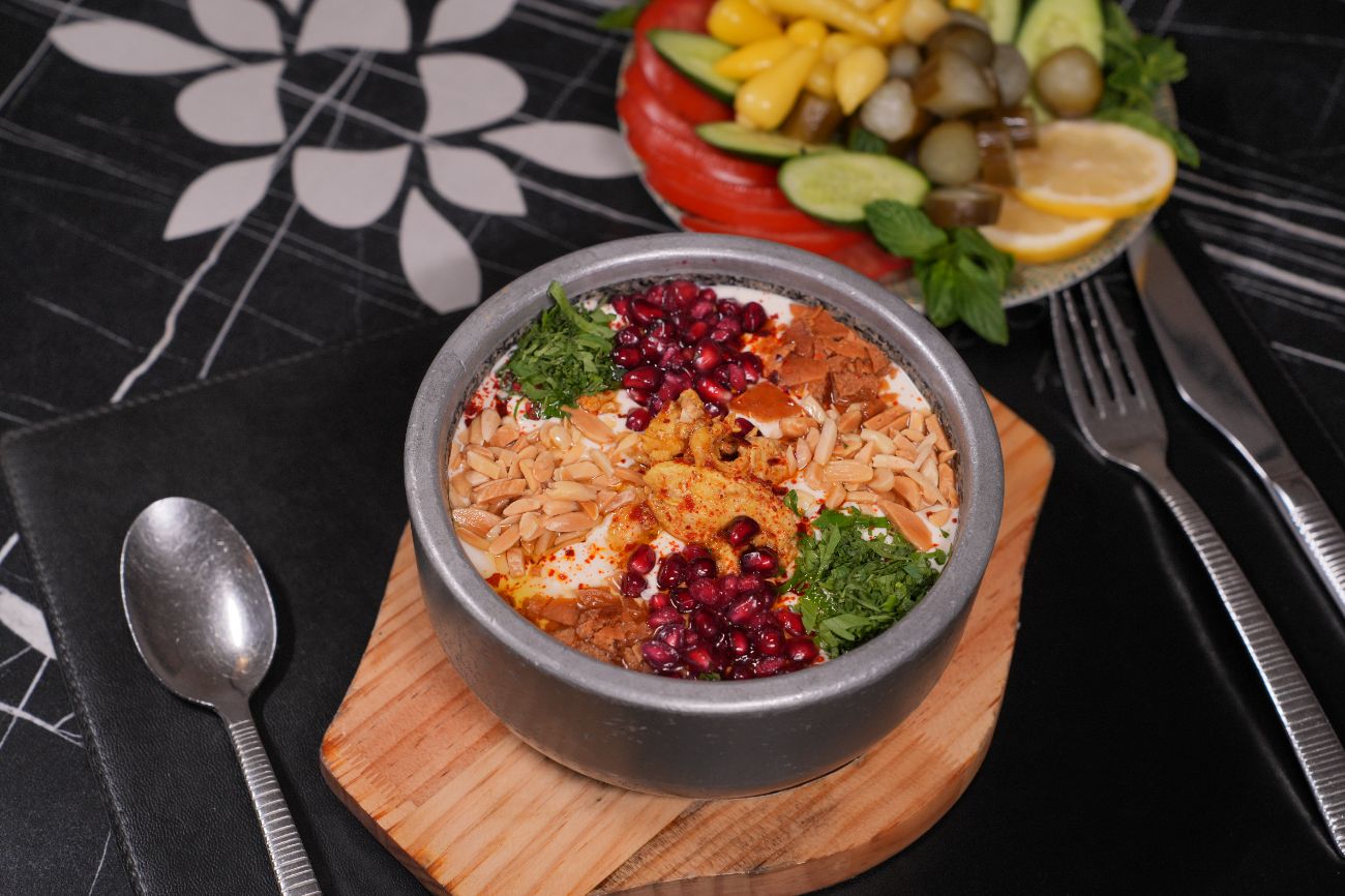 فتة دجاج مع الرز