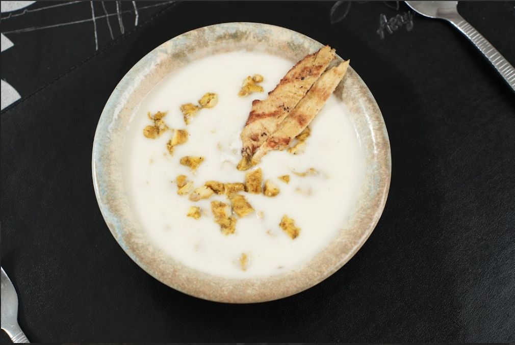 شوربة كريم بالدجاج