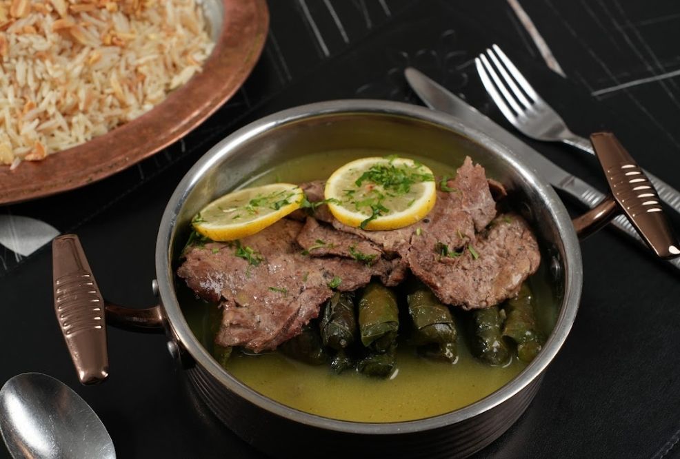 ورق عنب مع الشرحات