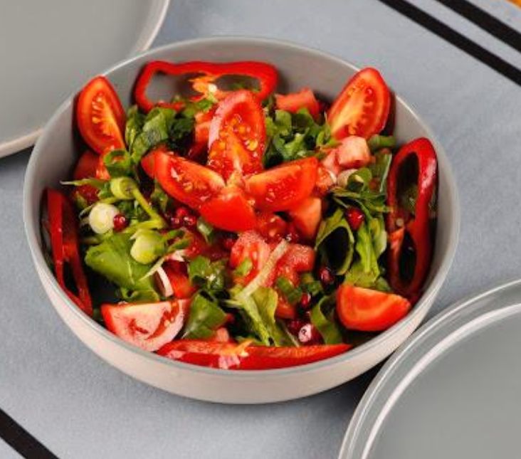 PEYNİRLİ ROKA SALATASI - Taze Roka, Ezine Peyniri ve Domates