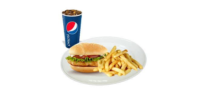 Hamburger Menü - Hamburger+Cips+Kola