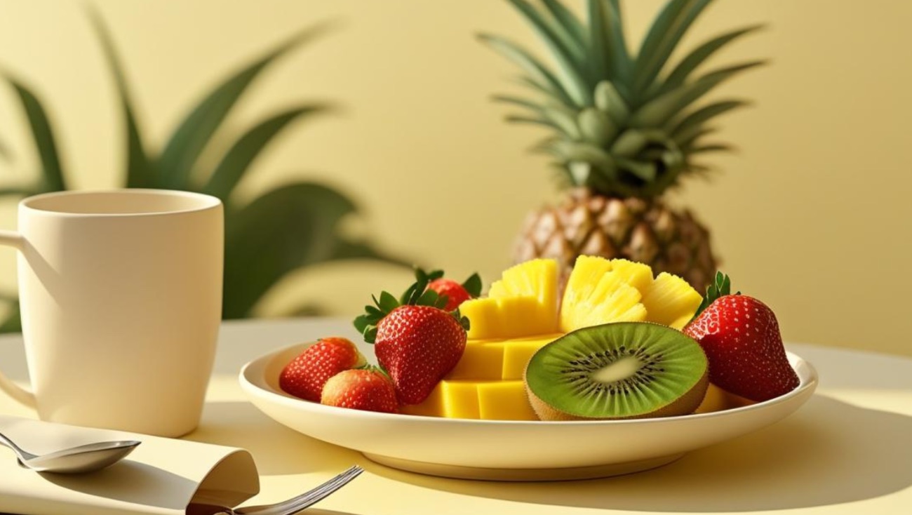 طبق فواكه صغير