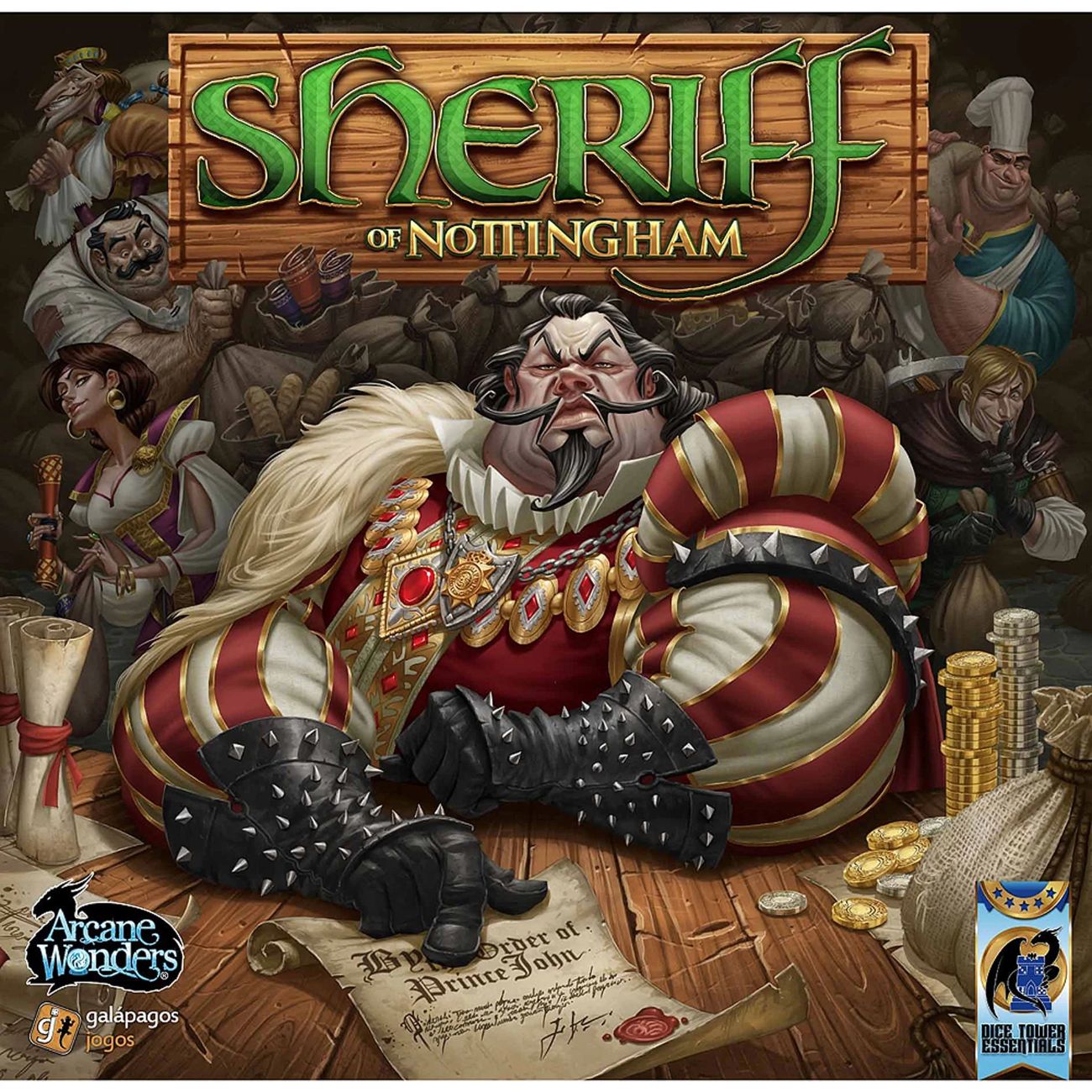 Sheriff of Nottingham - تفاوض وتفتيش وتهريب بضائع بخفة يد. 🎯 الصعوبة: متوسطة 🕒 45–60 دقيقة