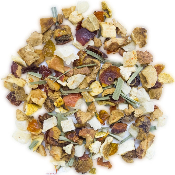 REFRESH TEA - elma parçacıkları, ananas parçacıkları, narenciye kabukları, doğal aroma, kuşburnu, limon, aspir yaprakları SICAK VEYA SOĞUK SEÇENEKLERİ İLE...