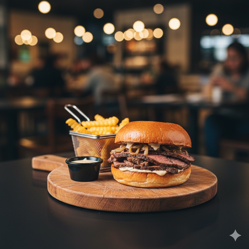 سندويش ستيك لحم