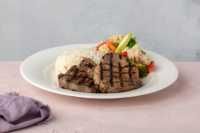 IZGARA DANA BONFİLE - 180 gr. özel soslu dana bonfile pirinç pilavı  ve mini panini ekmek