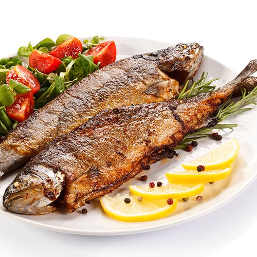 Tereyağında Alabalık - 2 Adet Balık, Soğan Salatası, Limon