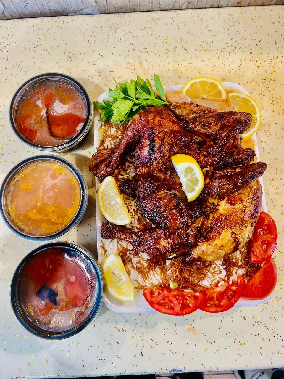 دجاج على التمن