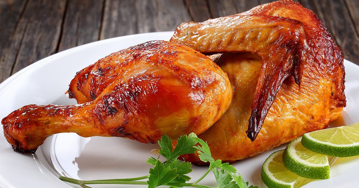 نصف دجاج شواية