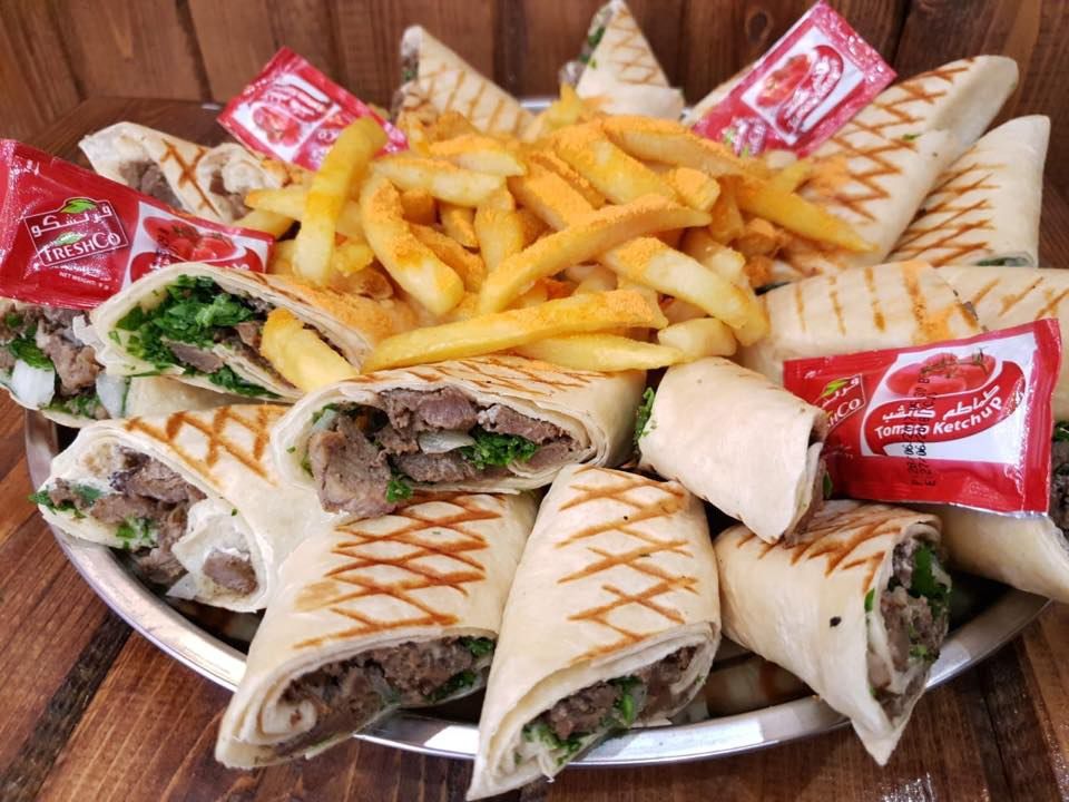 صاج عائلي لحم