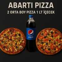2 Orta Boy Pizza 1 Litre Pepsi