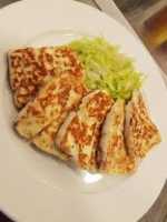 طبق جبن حلوم مشوي