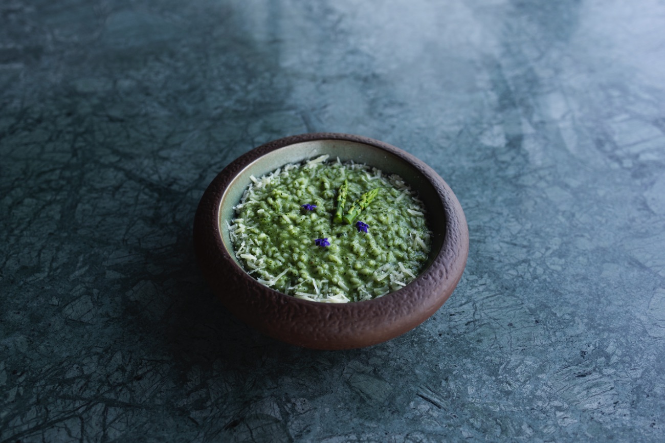 RISOTTO VERDE - Kuşkonmaz, Bebek Ispanak, Parmesan 🍷