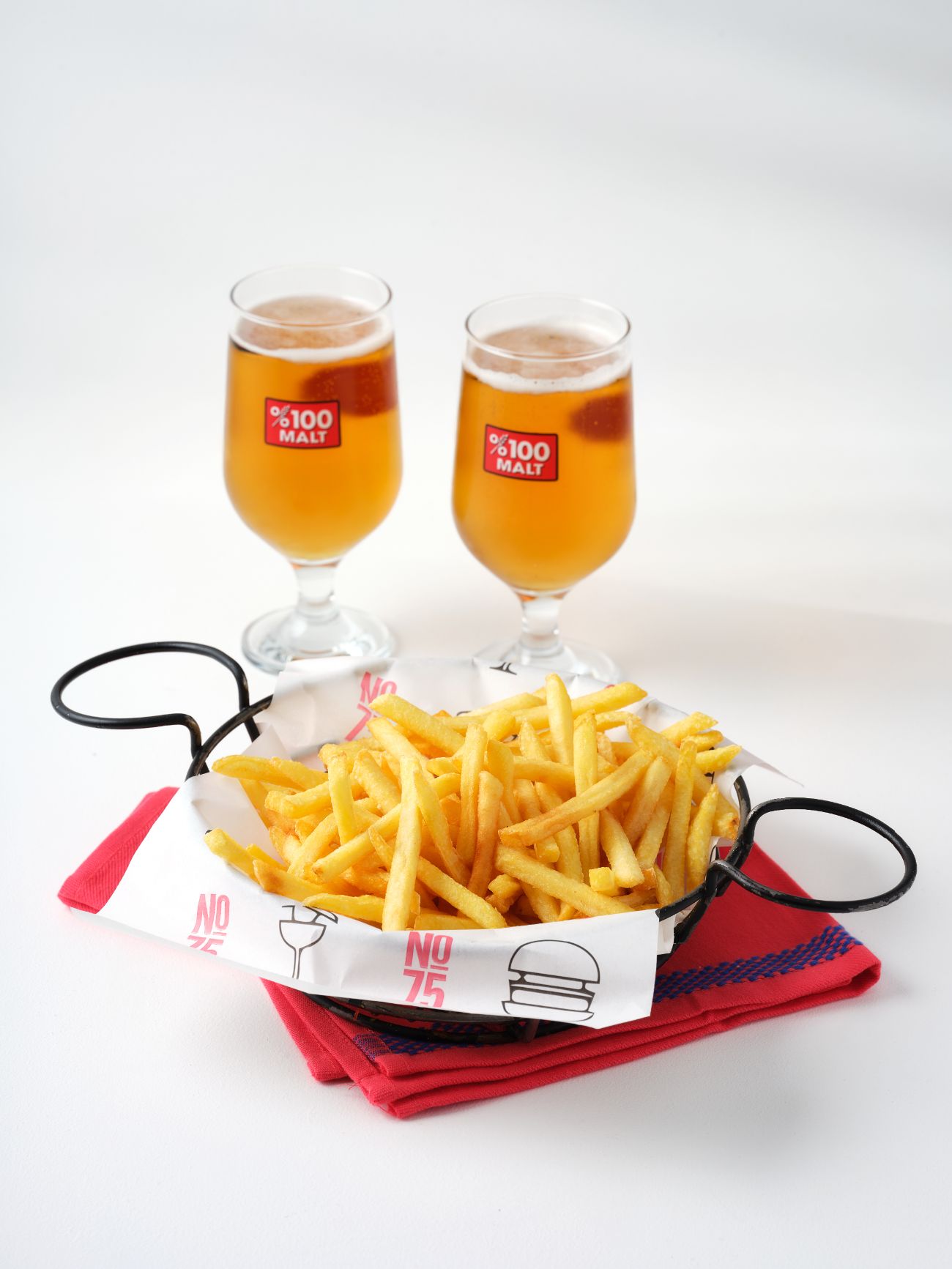 BEER & FRIES - PATATES TAVA + 2 ADET CARLSBERG/TUBORG/BLANC 30 CL