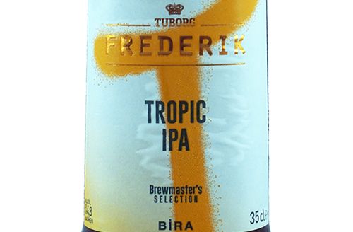 FREDERIK TROPIC IPA - Menşei: Danimarka, Hammadde: Arpa Maltı ve Özel Tropik aromalı şerbetçi otları Alkol Derecesi: 4.8