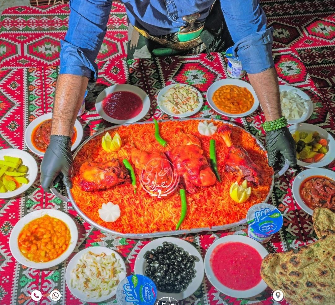 منسف مندي لحم + دجاجه