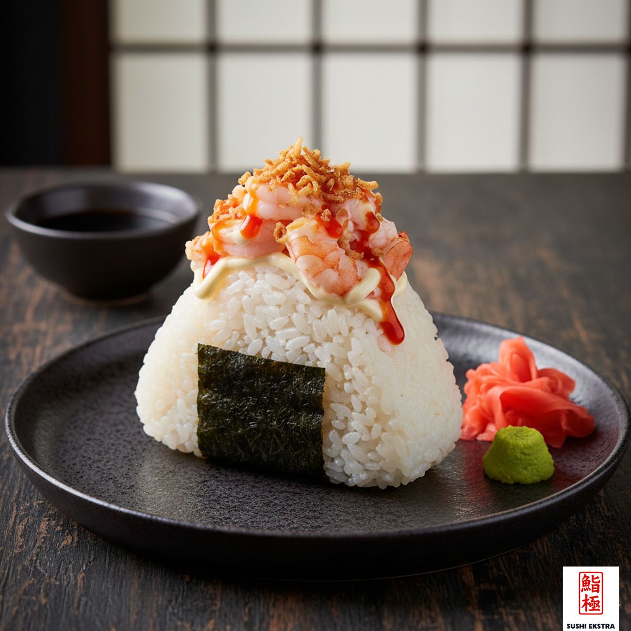 Sweet Chili Shrimp Onigiri