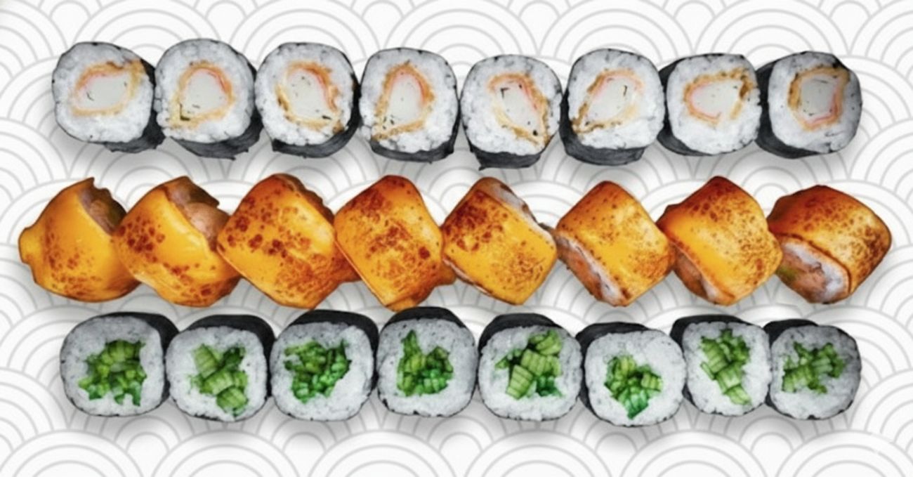 BEGİNNERS SET - Crispy Kani Maki (8 Adet) / Spicy 🥫 Tuna Roll (8 Adet) / Kappa Maki (8 Adet)