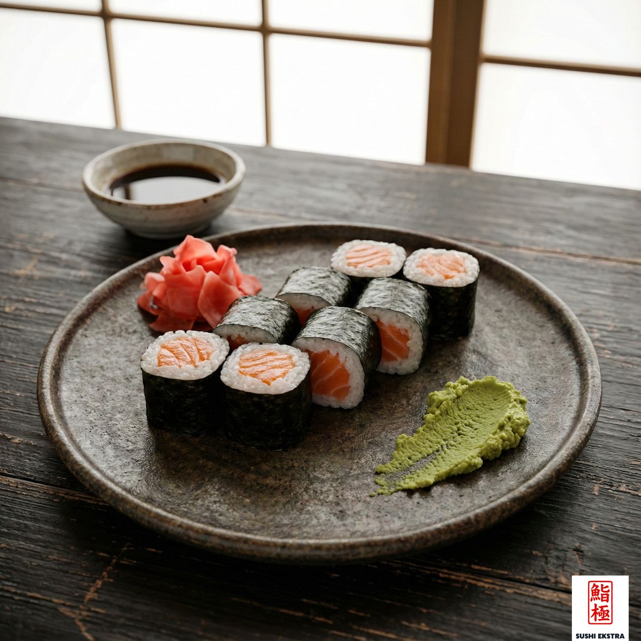 SAKE MAKİ - Taze somon balığı ile