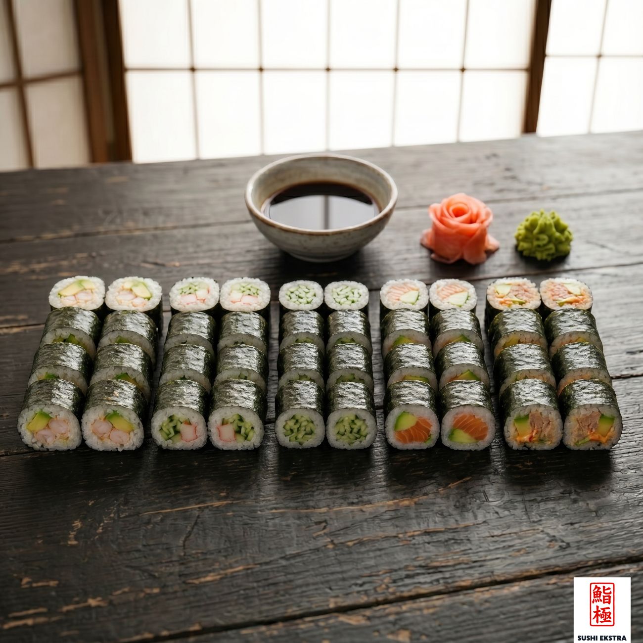 HAMAKİ SET - Sake Avocado Maki (8), EbiCado Maki (8), Kappa Maki (8), 🥫Tuna Avocado Maki (8), Kani Kappa Maki (8)