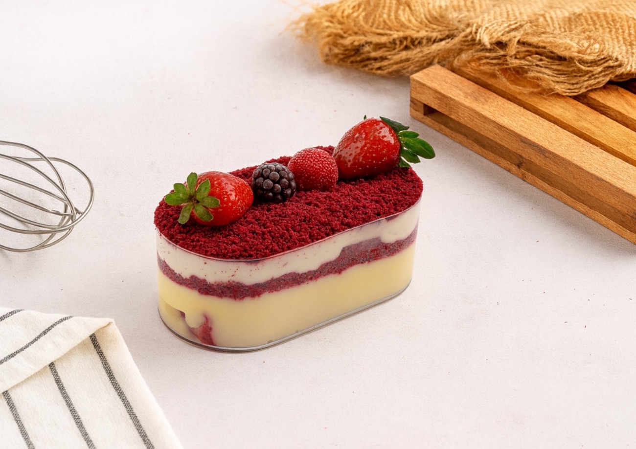 Orman meyveli kaşık pasta - 