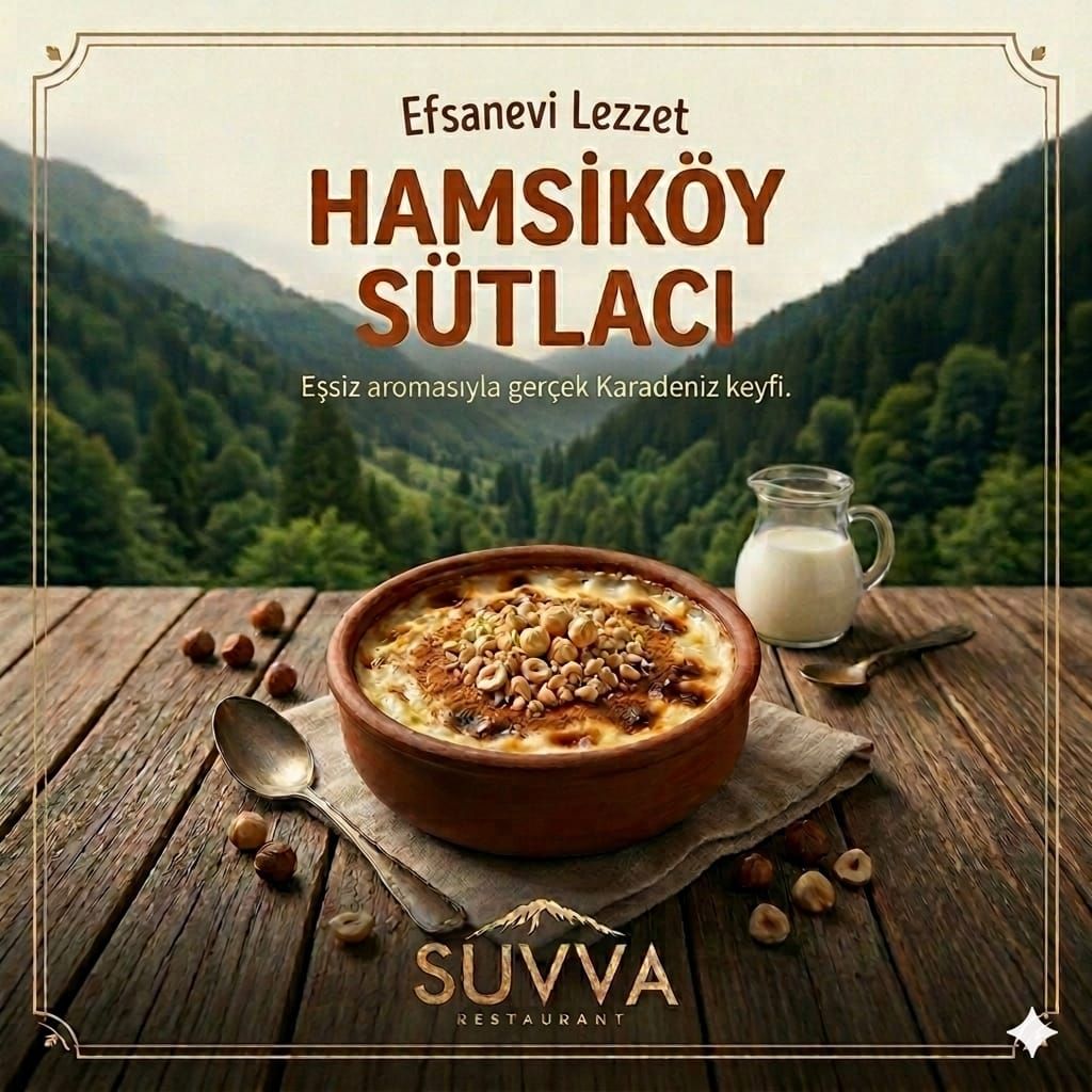 Sütlaç - Fındık tozu eşliğinde