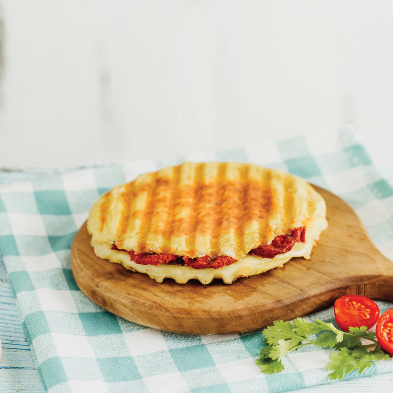 Bazlama Kaşarlı Tost