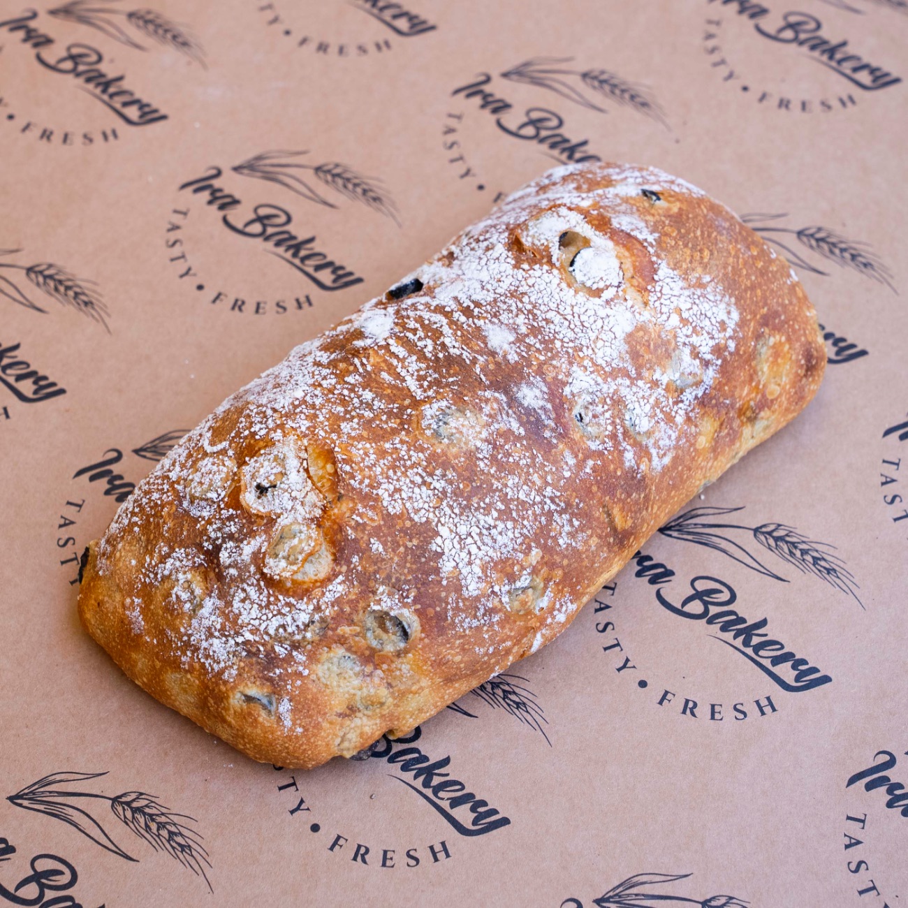 Zeytinli-Kekikli Ciabatta - 