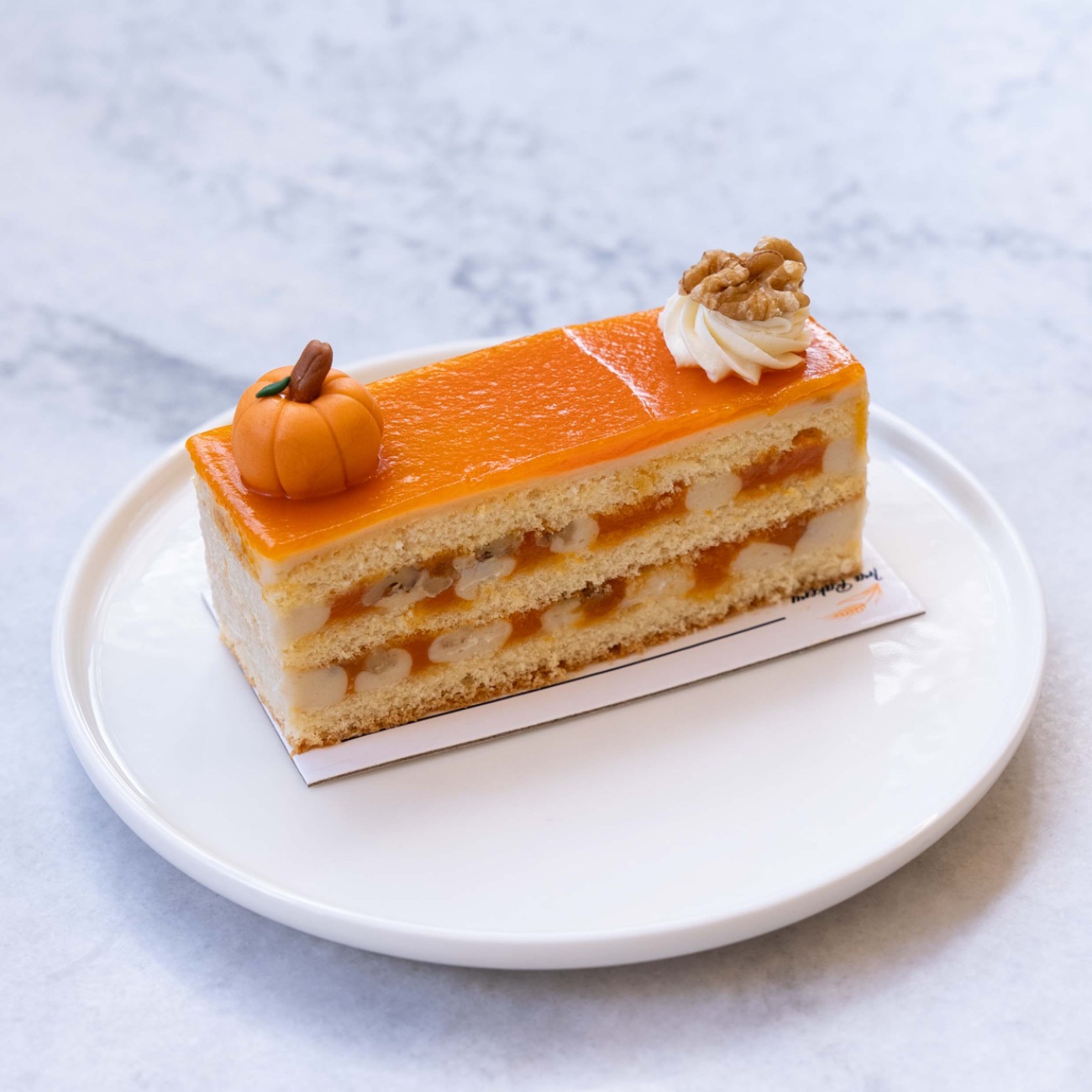 Balkabaklı Cake - Balkabağı, Tahin, Ceviz, Kabak Püresi, Krema, Pandispanya Kek.