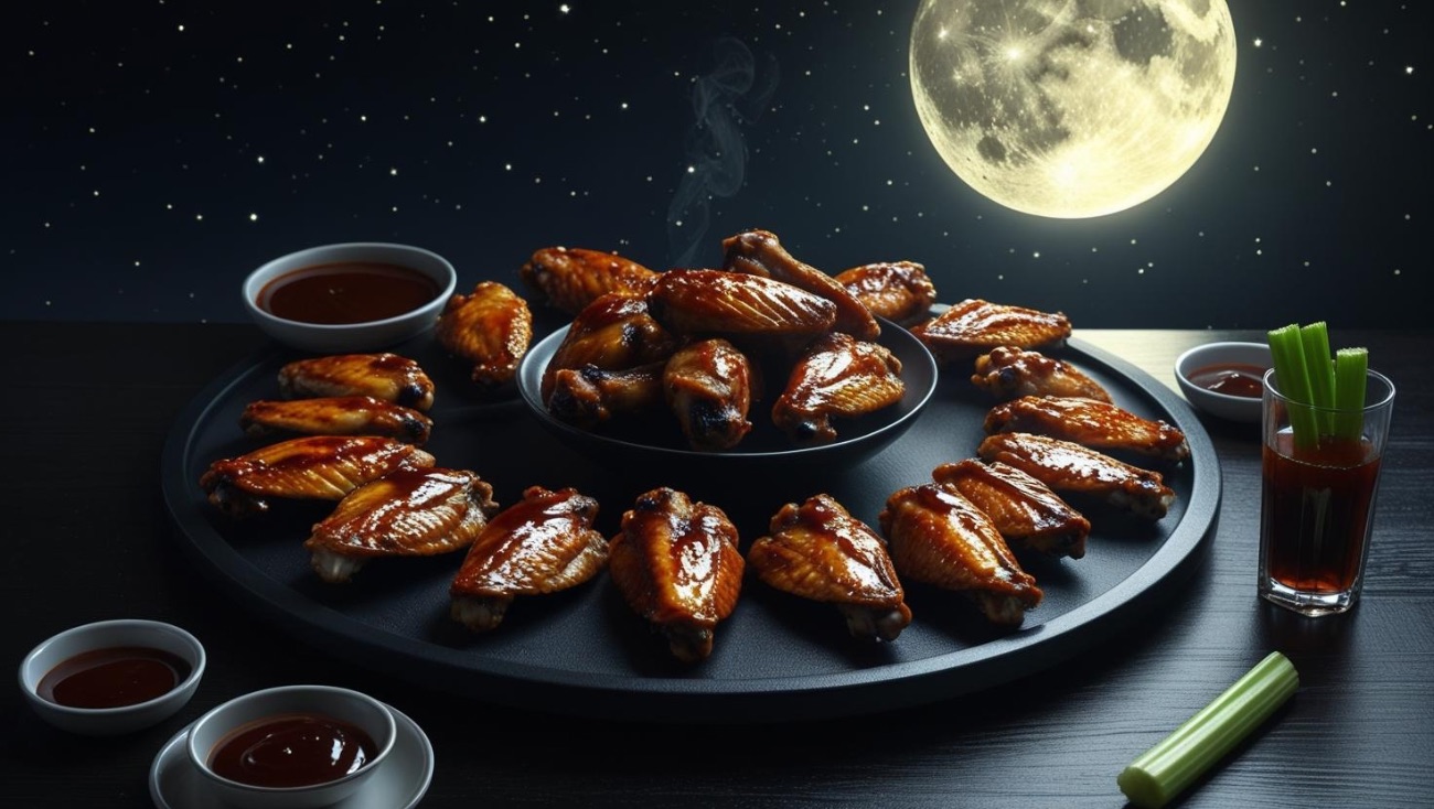 أجنحة دجاج مع صوص الباربكيو