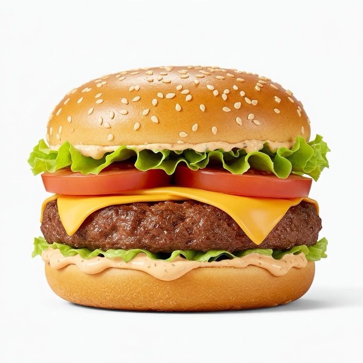 بركر لحم بالجبن - لحم جبن شرائح خس فنكر صلصات