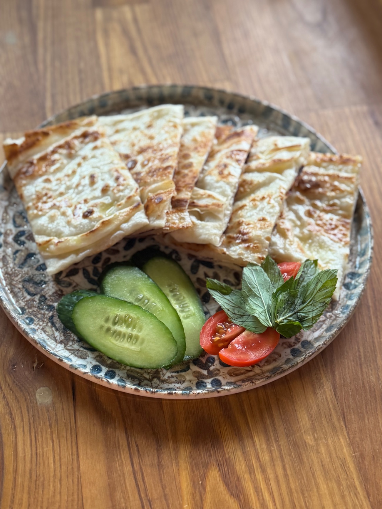 Gözleme mit Spinat und Käse - 