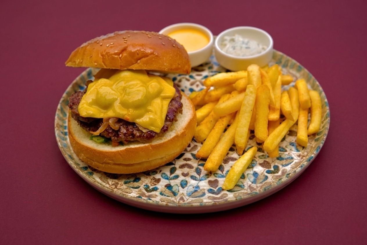 CHESSBURGER - Özel Sos İle Eritilmiş Cheddar Peyniri