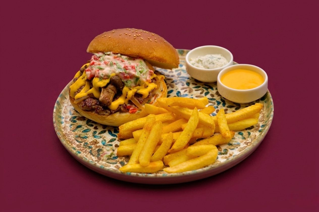 MAYO&KÖZBİBER BURGER - Özel Yapım Mayo&Közbiber Sos İle
