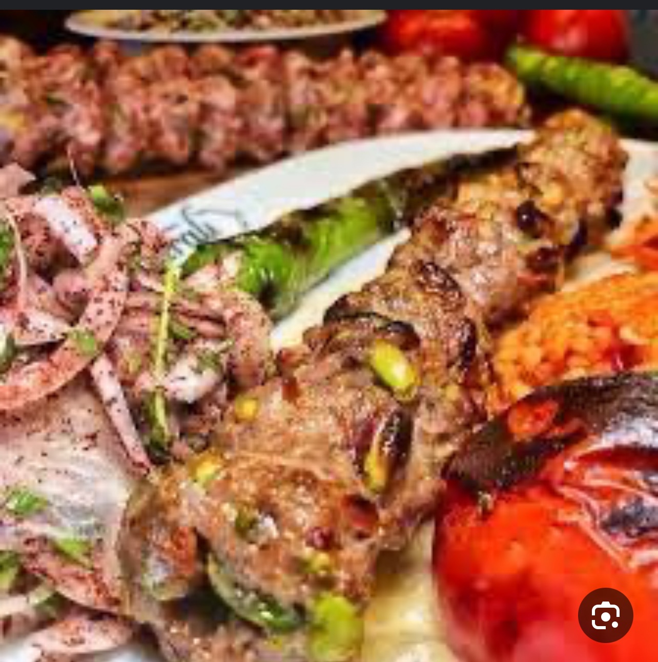 نفر كباب لحم بالفستق الحلبي