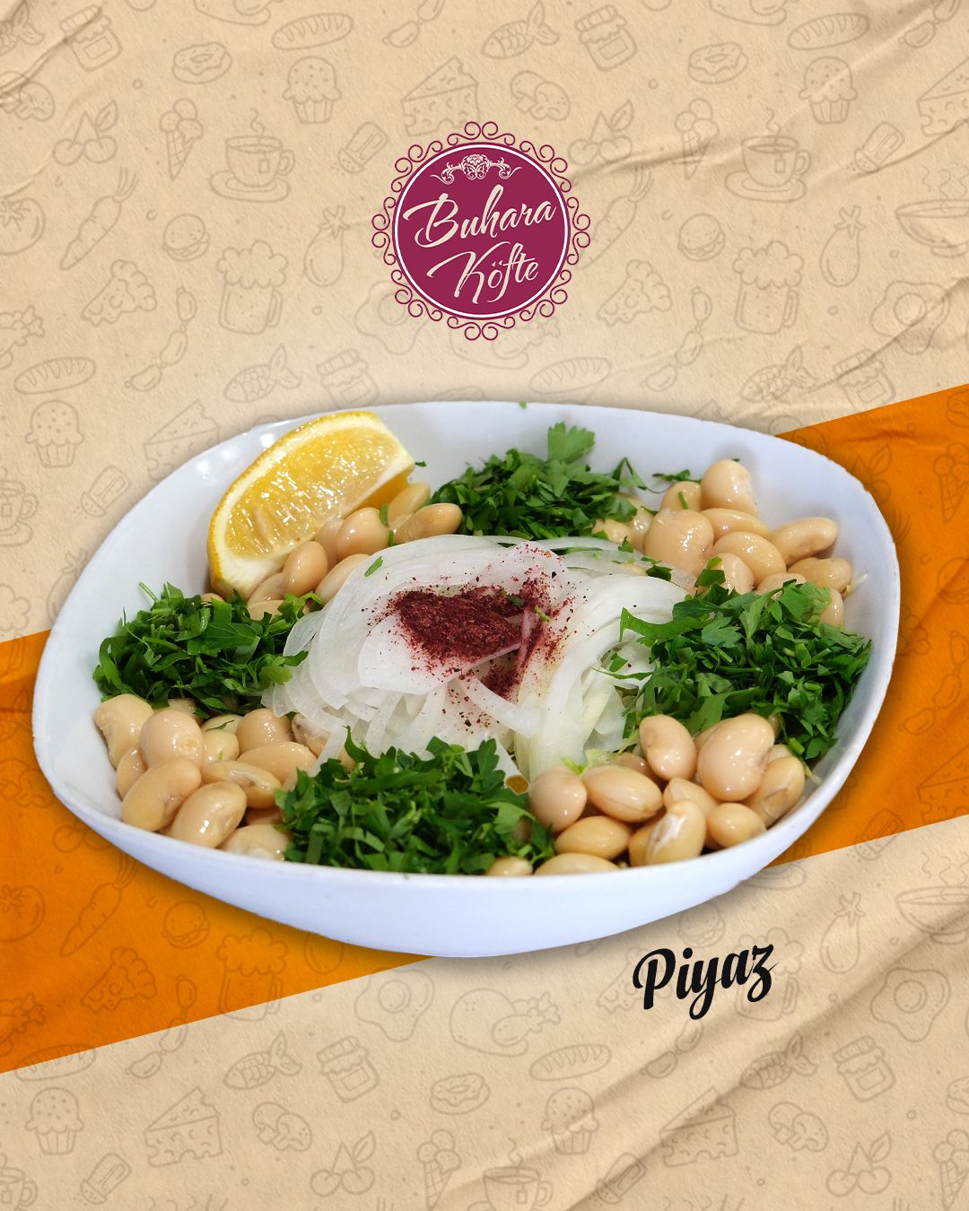 Piyaz Salata (1 Kişilik) - Soğan , Marul ve fasulyesinin Enfes Buluşması
