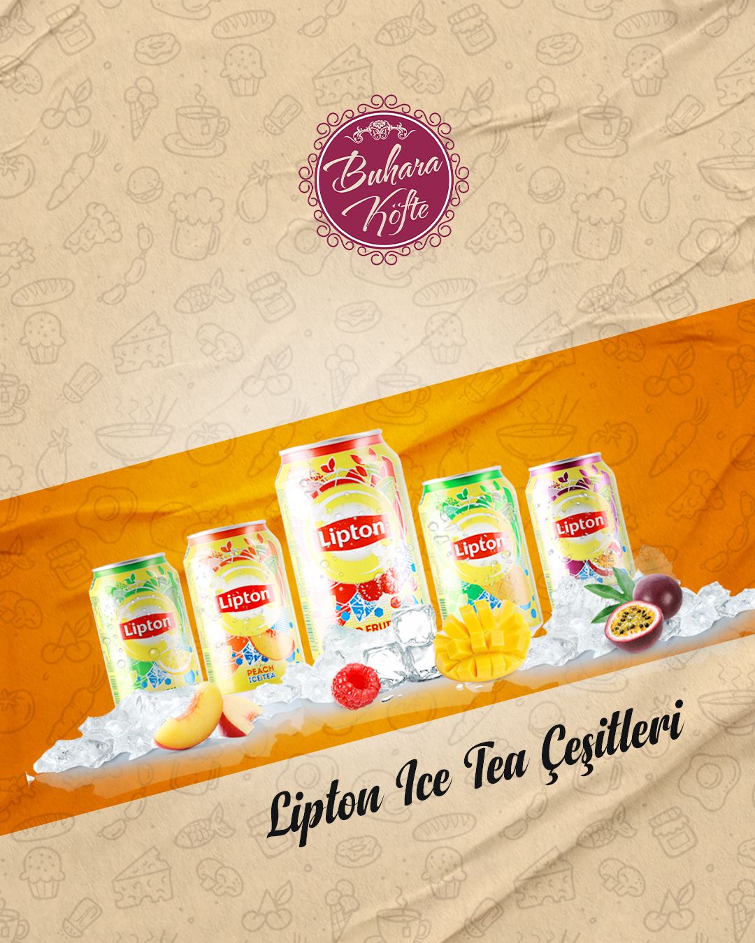 Ice Tea - Limon-karpuz-şeftali-ananas