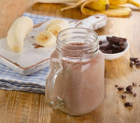 Nutella banana and milk