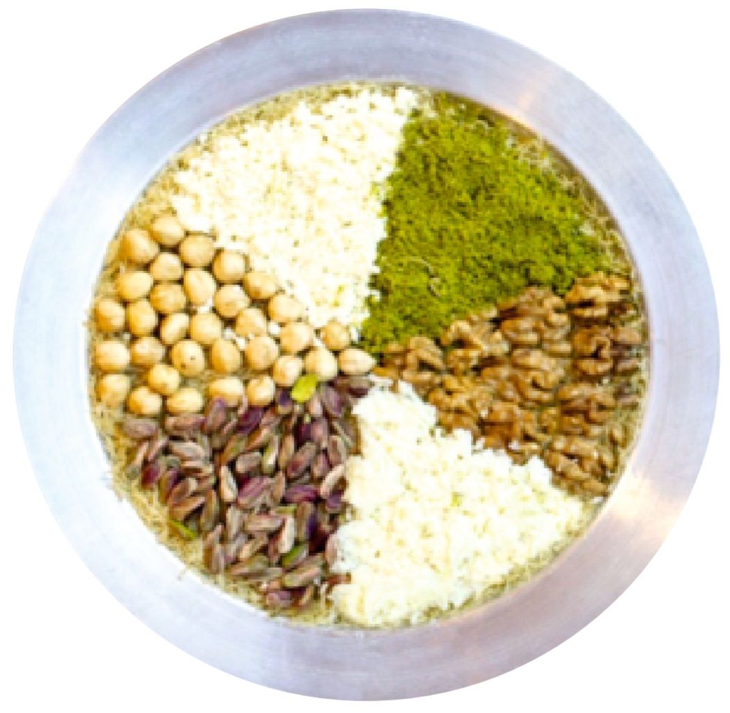 Sütözü Spesiyal Künefe - Çekilmiş Fıstık, Bütün Fıstık, Fındık, Ceviz, Peynir, Sahan Kaymak