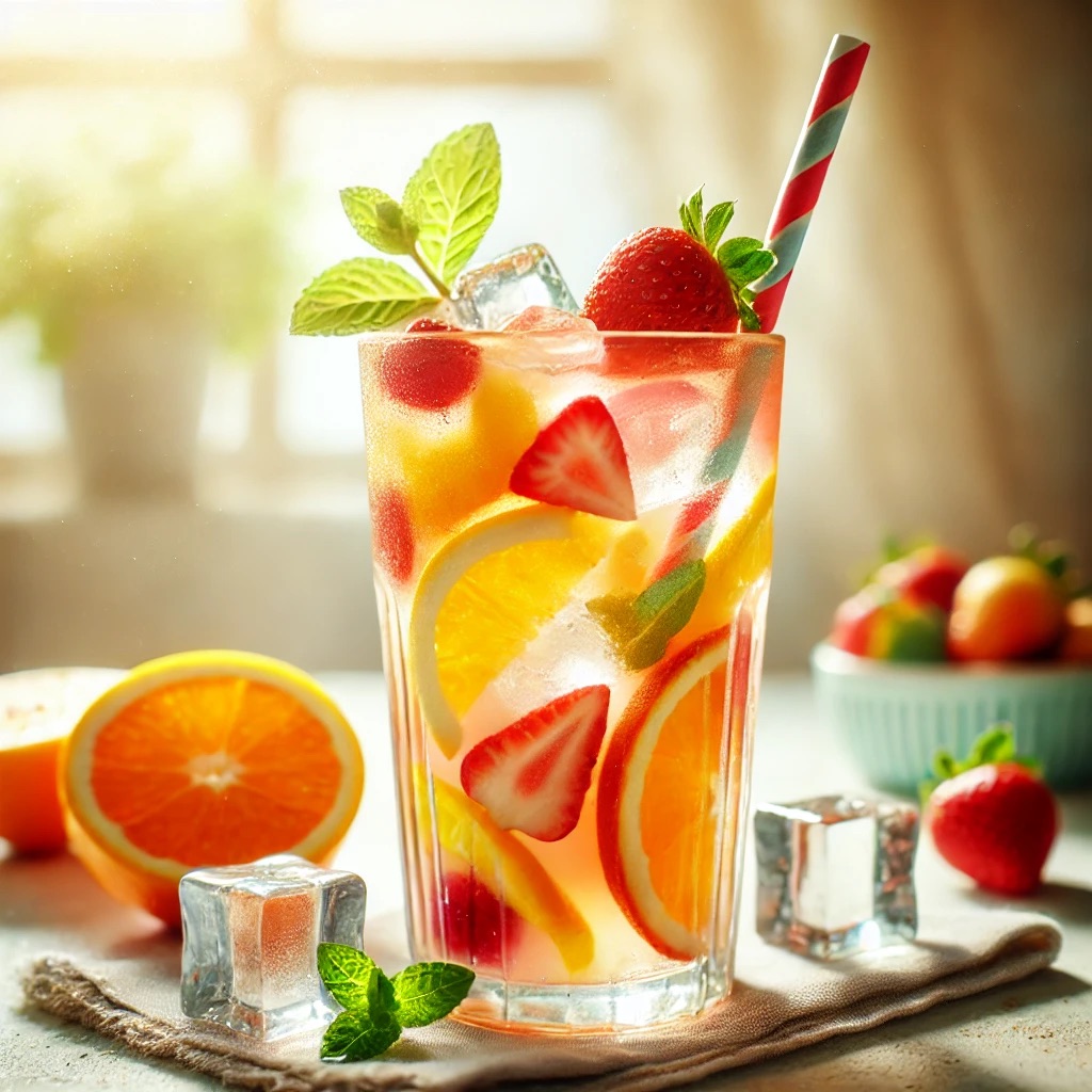 Meyveli Limonata - Çilek, Yeşil Elma, Tropical, Nane
