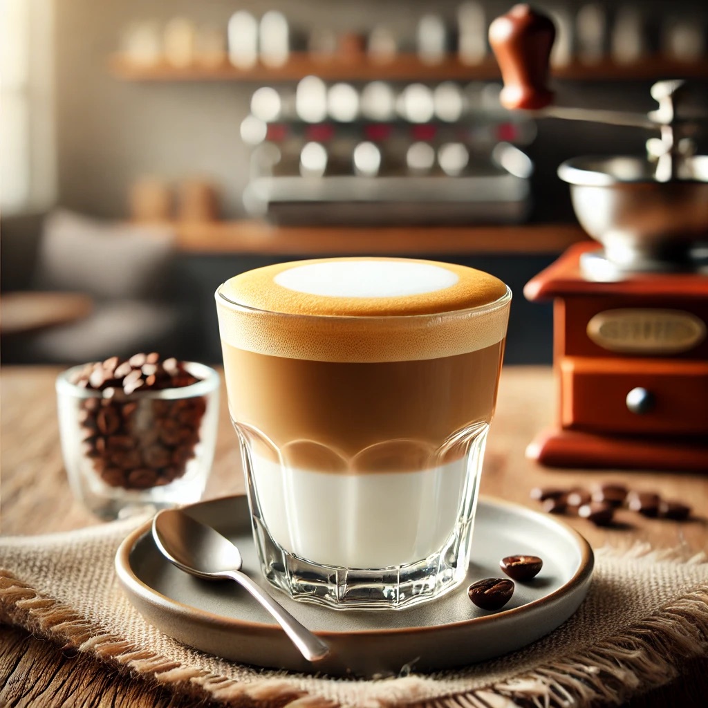 Cortado - Cortado, espresso ve ılık süt karışımından yapılır ve genellikle eşit miktarda süt ve kahve içerir. Kısa ve yoğun bir kahve içeceği olan cortado, krema kıvamında bir dokuyla servis edilir. Kahvenin asidik özelliklerini yumuşatarak dengeli ve güçlü bir tat sağlar.