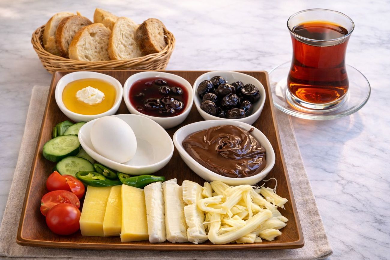 Klasik Kahvaltı Tabağı.