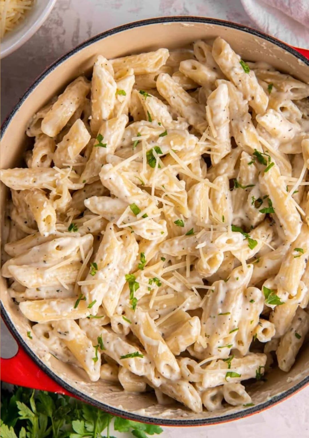 Kremalı Mantarlı Penne