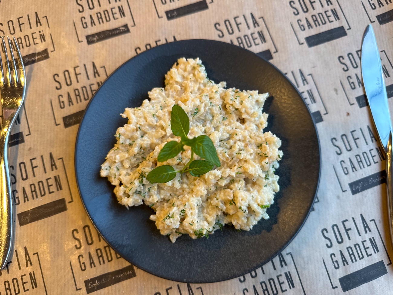 Risotto - Krema, dereotu, et suyunda risotto princi.
