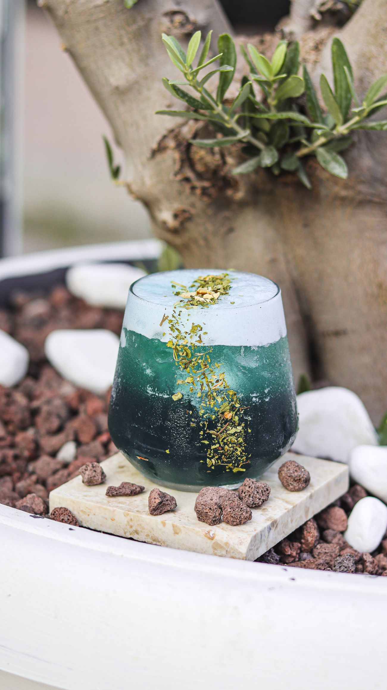 Sea Elixir - Mavi kelebek çayı, karamel ve turunç şurubu