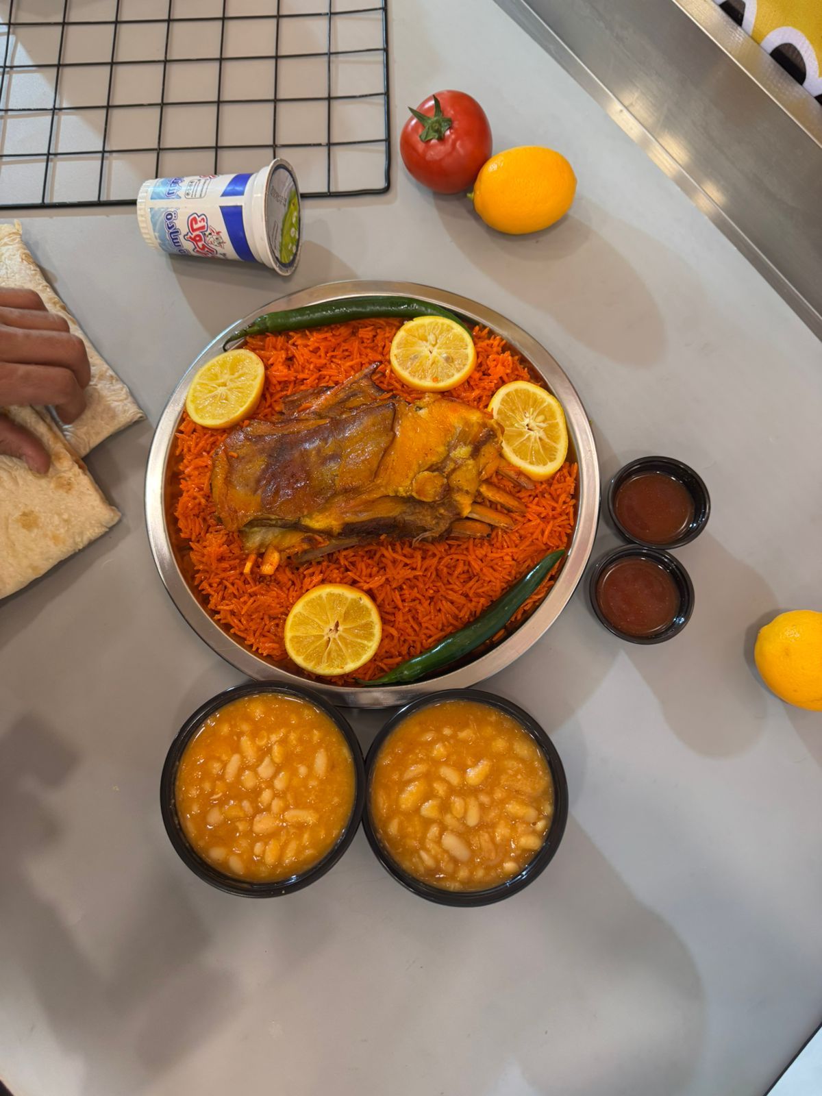 مندي لحم نصف كيلو