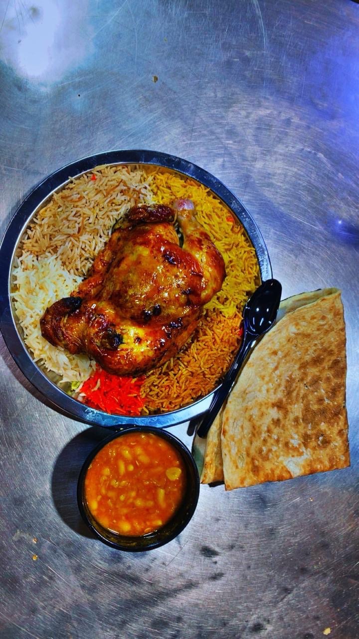 نصف دجاجة محشية