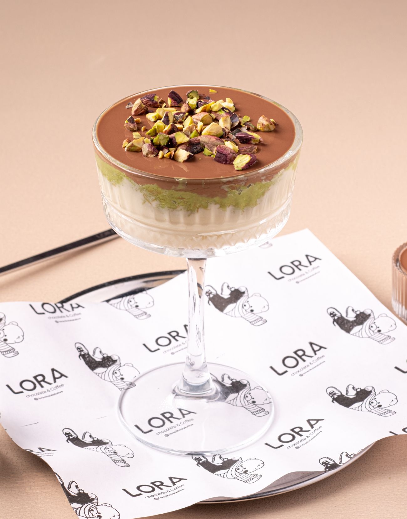 Dubai Cup (Yeni) - Antep Fıstığı Ezmesi, Antep Fıstığı, Çıtır Kadayıf, Krema, Sütlü Çikolata