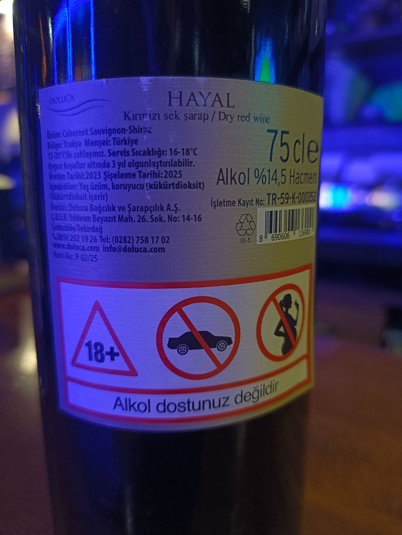 Hayal  Cabarnet Sauvignon - 