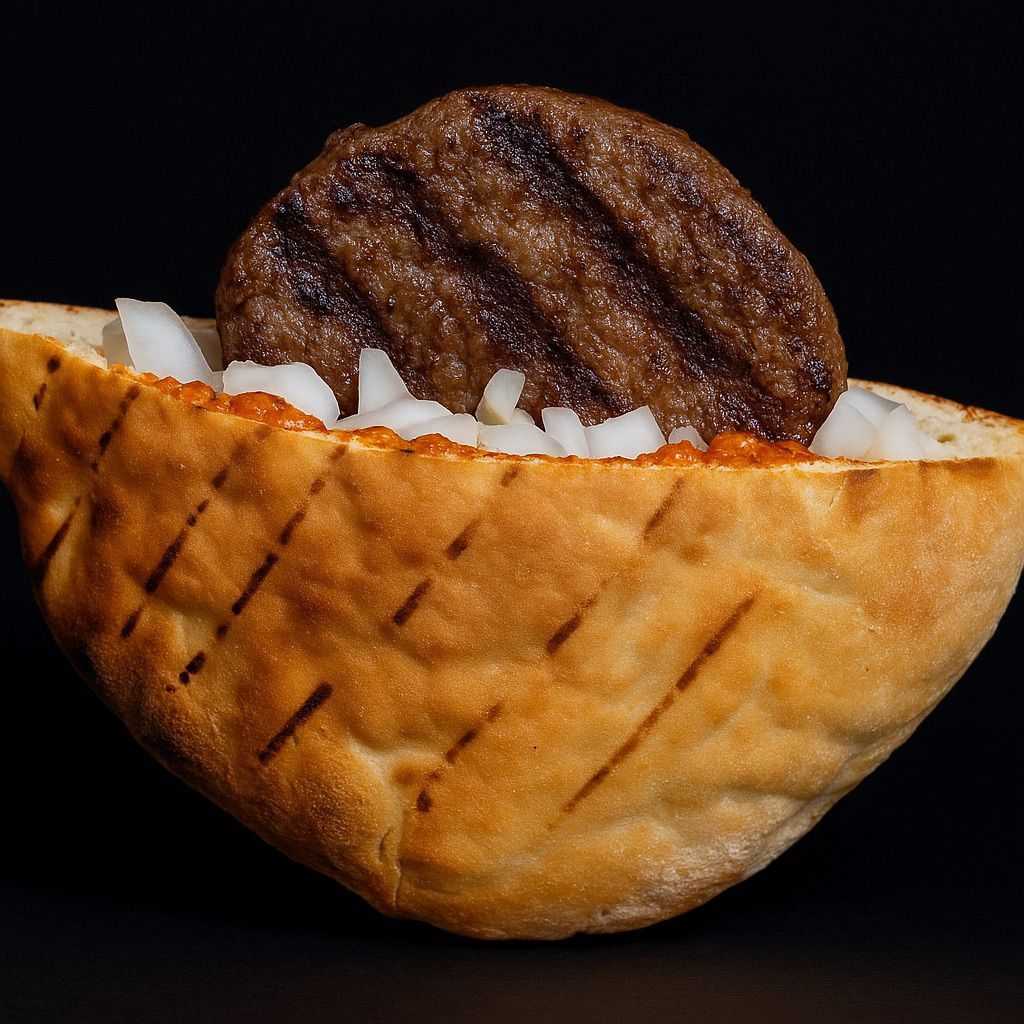 سندويش بياسكا لحم